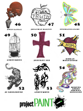Temporary Tattoo Flash Mystery Packs